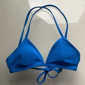 JOLYN Blue Padded Swim Bikini Top Small S